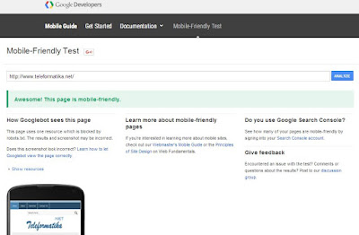 Mobile Friendly Test By Google