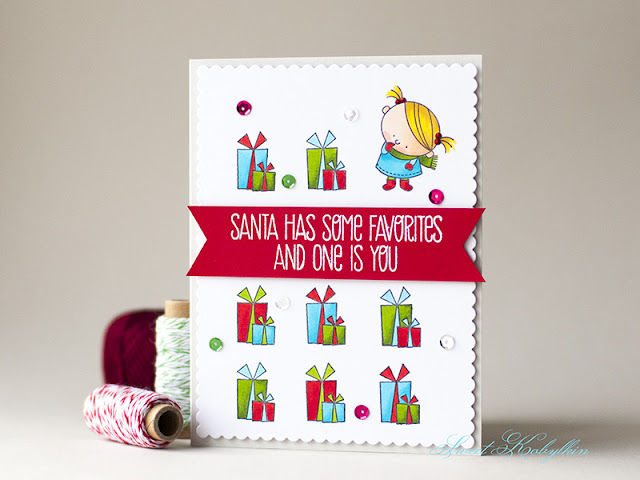 Christmas Card with Jingle All the Way from My Favorite Things by Sweet Kobylkin