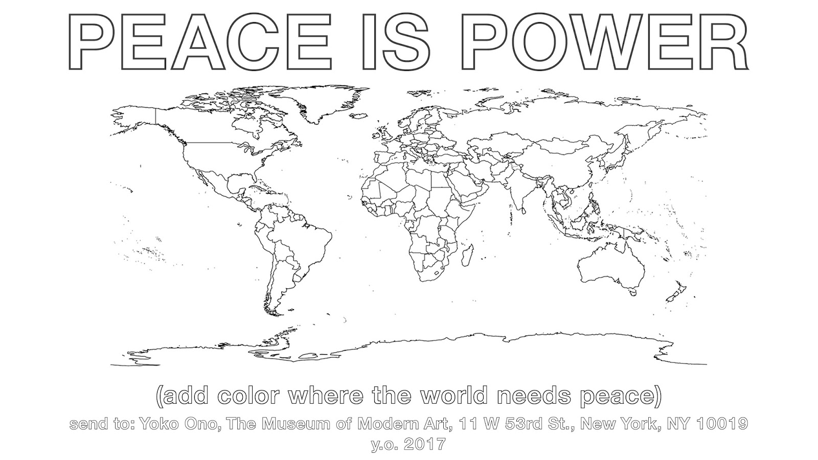 Карта Йоко. Yoko Ono imagine Peace. Peace to Power. Йоко оно Peace is Power. Color where are you