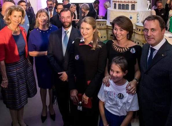 Hereditary Grand Duchess Stéphanie at the celebrations of 40th anniversary of Les Amis des Musées Luxembourg
