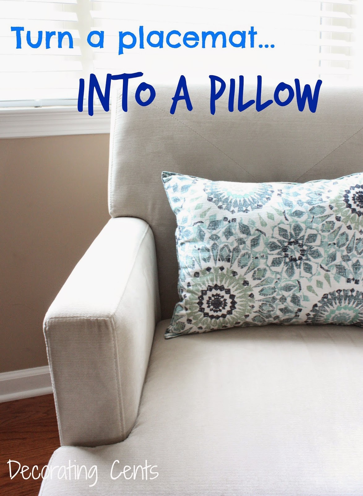 DIY Placemat Pillow