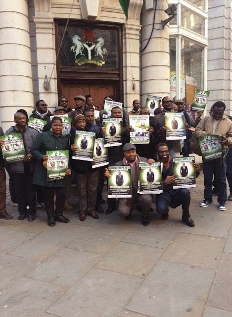 Nigerians in london show support for Buhari come 2015