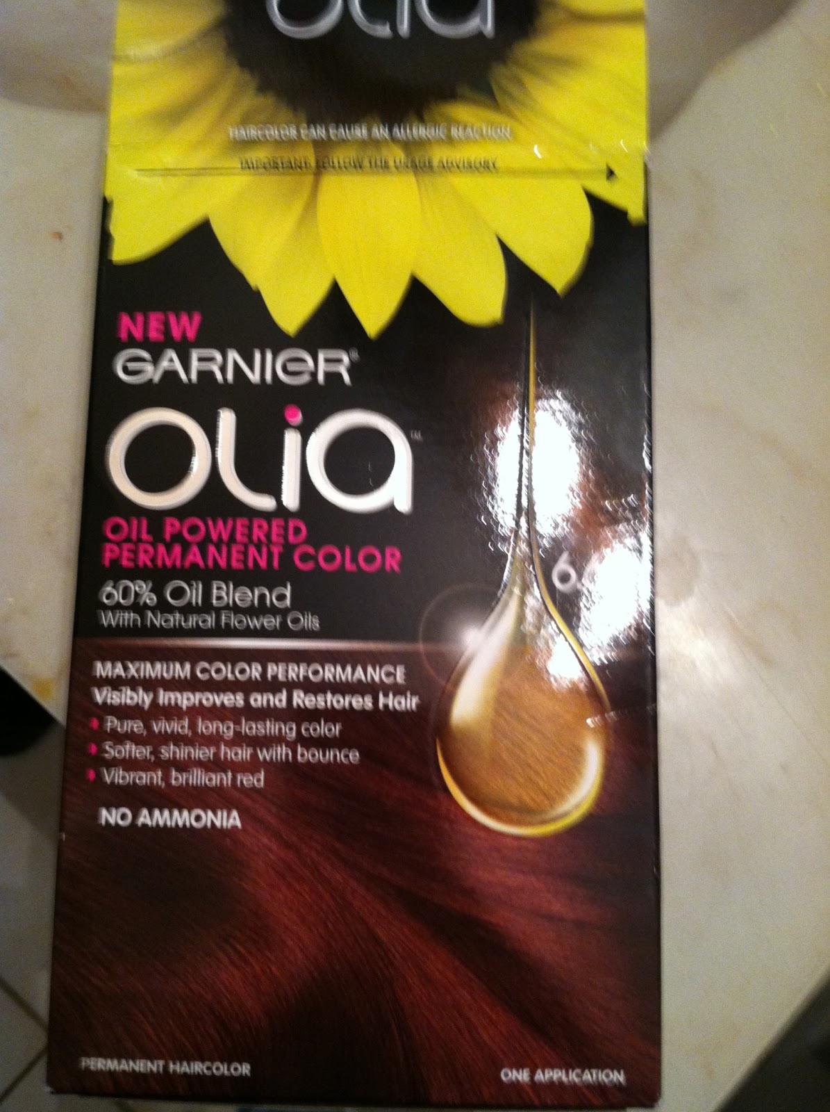 girls need toilet paper: Garnier Olia Hair Color Review