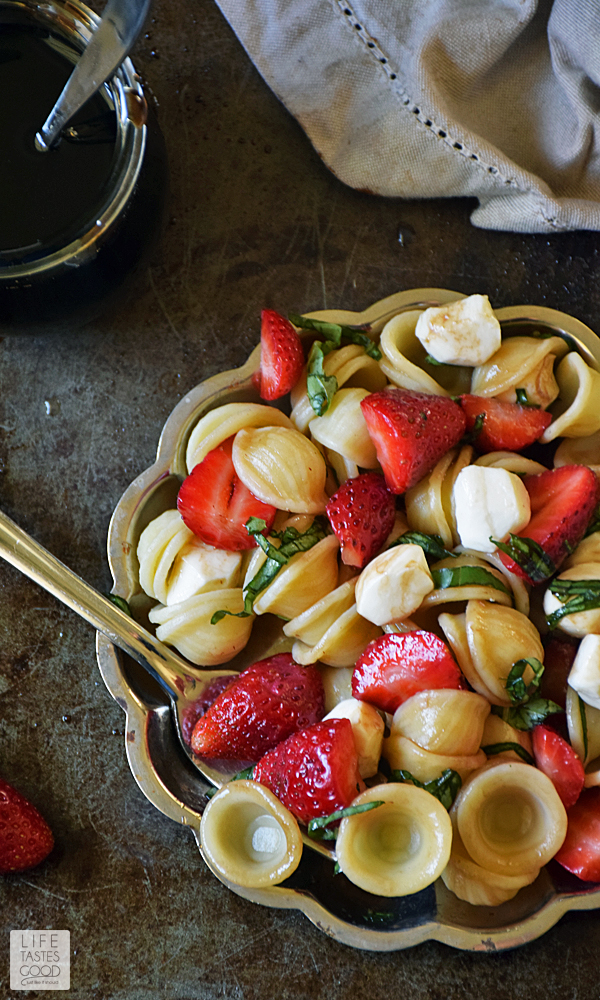 Strawberry Caprese Pasta Salad Life Tastes Good