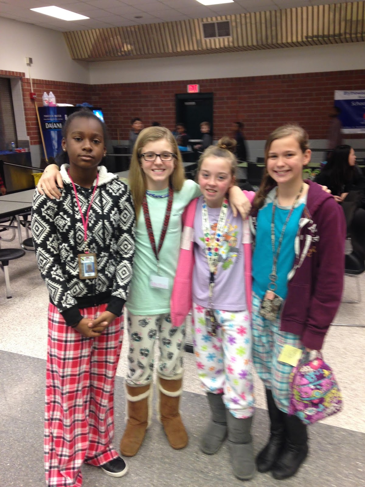 Blythewood Middle School PJs for Hearts Day BMS