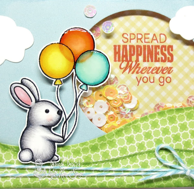 Deborah's shining cards Krafty Hop Spread happiness wherever you go!
