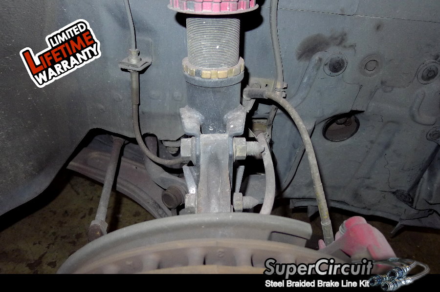 SUPERCIRCUIT Steel Braided Brake Lines Steel Braided Brake Line Kit