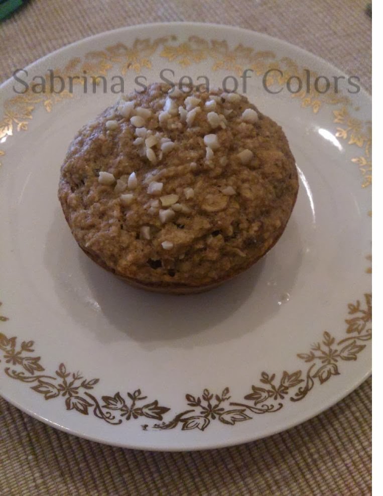 Muffins de banana y avena Sabrina´s Sea of Colors