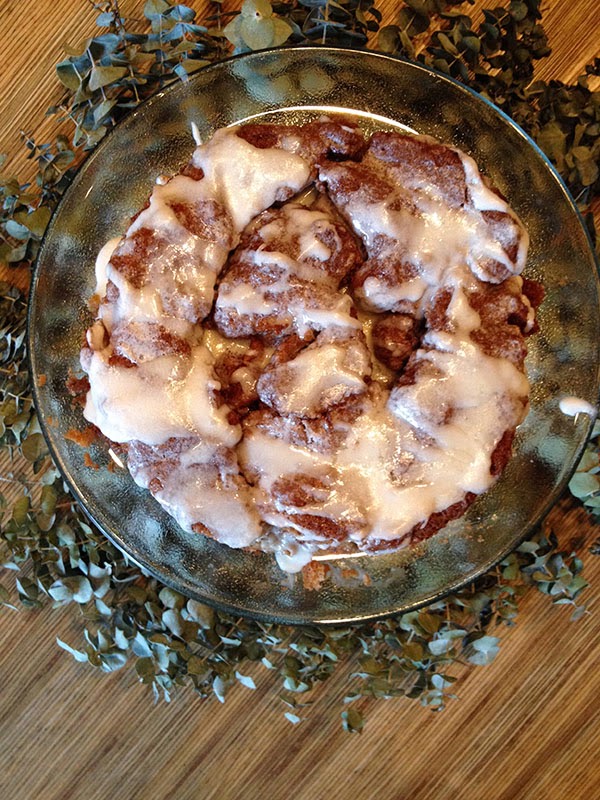 with Caitlin Gluten Free Cinnamon Roll Coffee Cake