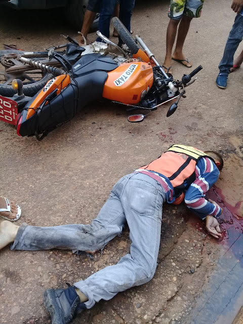 Moto Taxi morre em acidente de trânsito na Liberdade