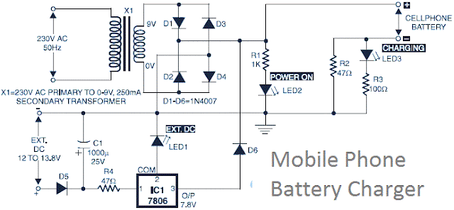 How to make Phone Battery Charger - Electronic Circuit