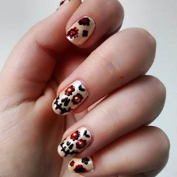 Pinterest Sugar Skull Nails Designs Pinterest Nail art ,Sugar Skull Nails Designs
