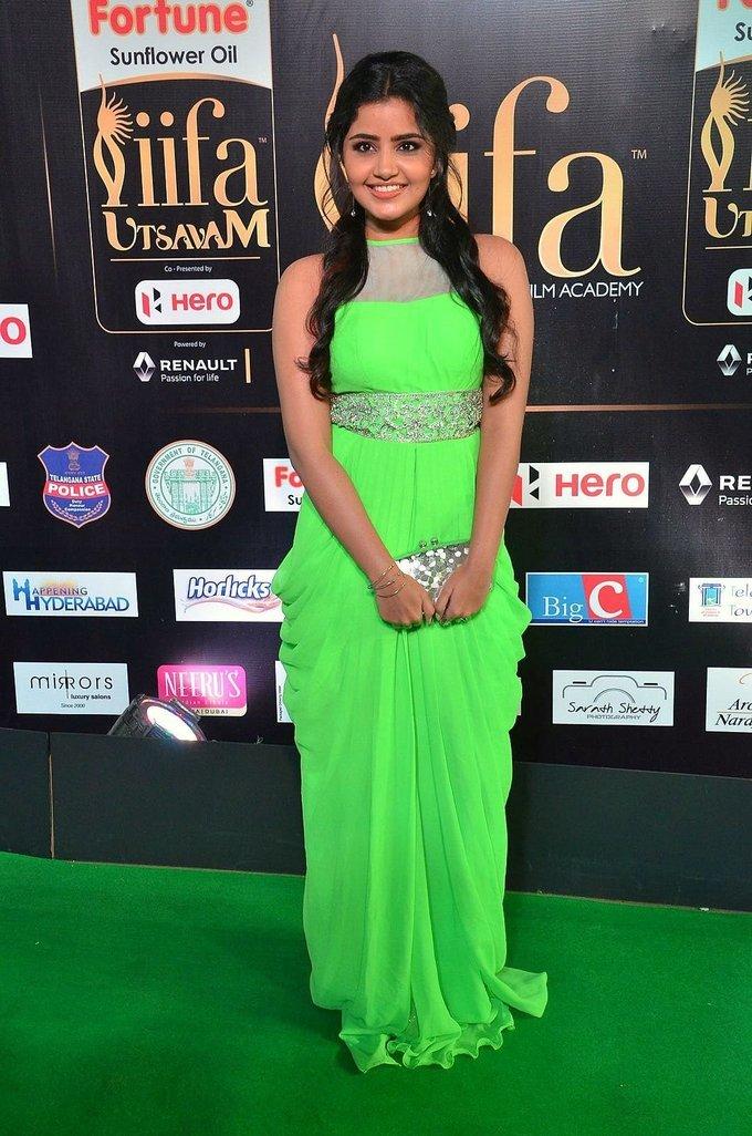 Malayalam Actress Anupama Parameswaran At IIFA Awards 2017