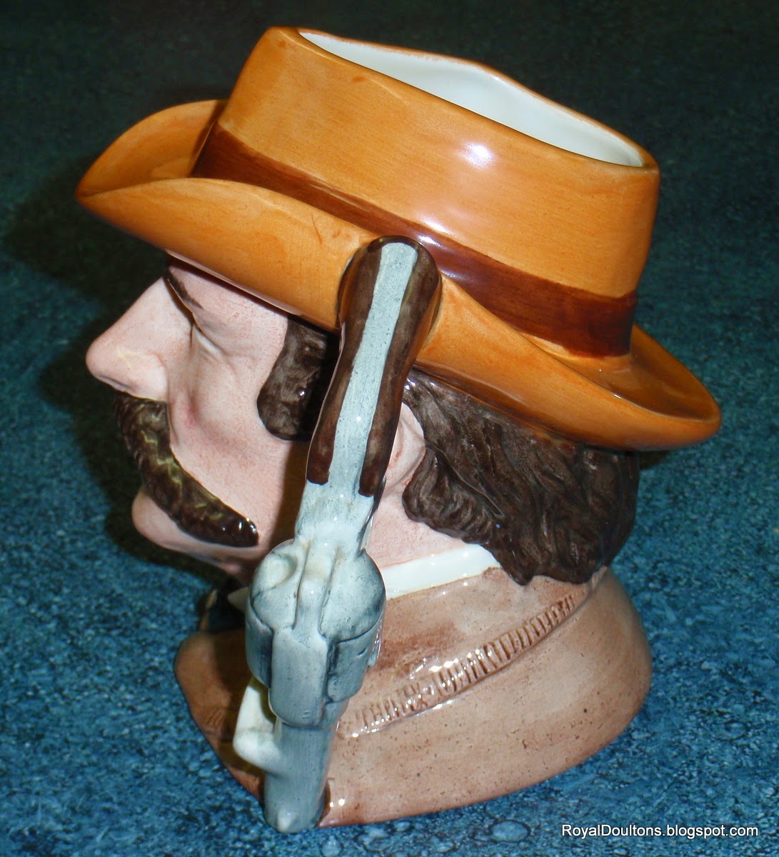 royaldoultons Wyatt Earp Character Toby Jug D6711 Royal Doulton Wild