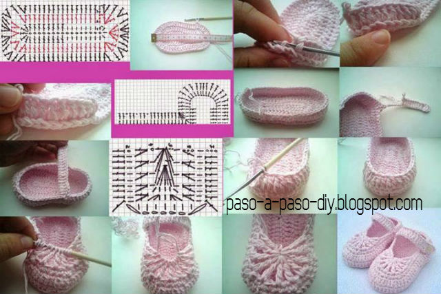 Cómo tejer zapato bebe al crochet DIY