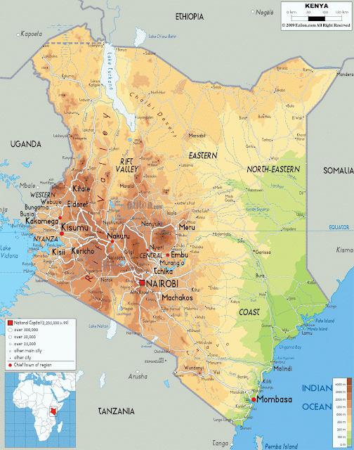 MAPS OF KENYA ~ Klima Naturali™