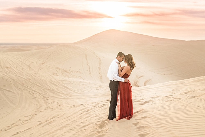 A Romantic Sand Dunes Engagement Session from Victoria Johansson Photography