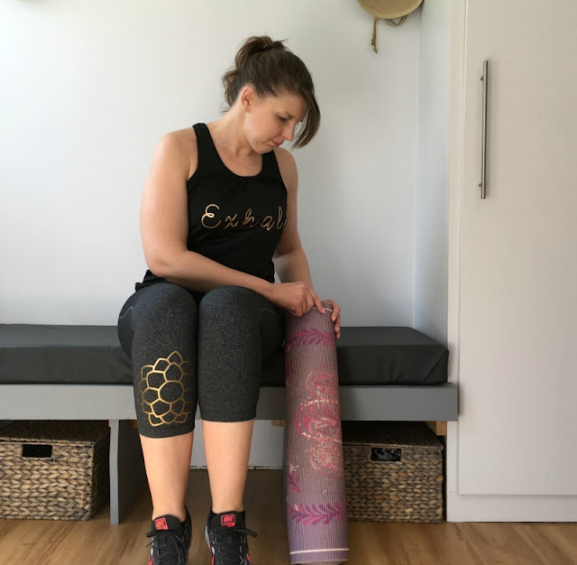 Have you heard about Cricut's new SportFlex Iron On™ that is lightweight and stretches? See how I used it to customize a yoga tank and leggings!
