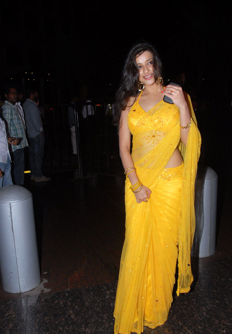 Madhurima in Yellow Saree  - Madhurima Yellow Saree