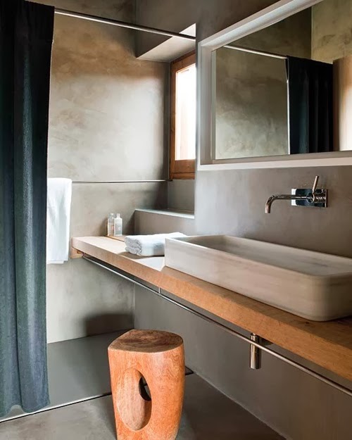Una piedra en el baño | Decoración