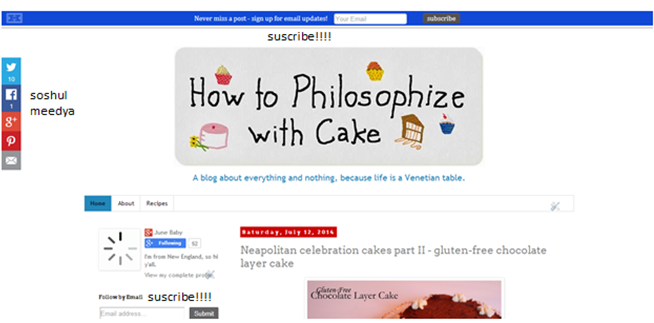 how to philosophize with cake social media subscribe