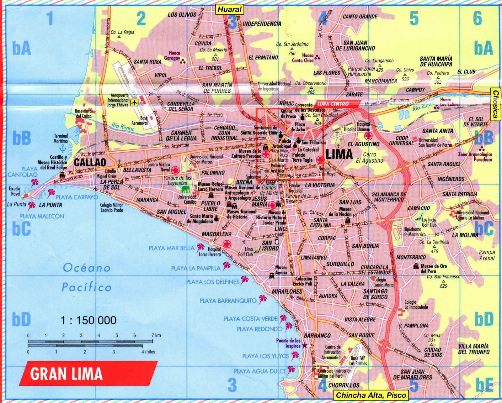 maps of dallas Map of Lima Peru