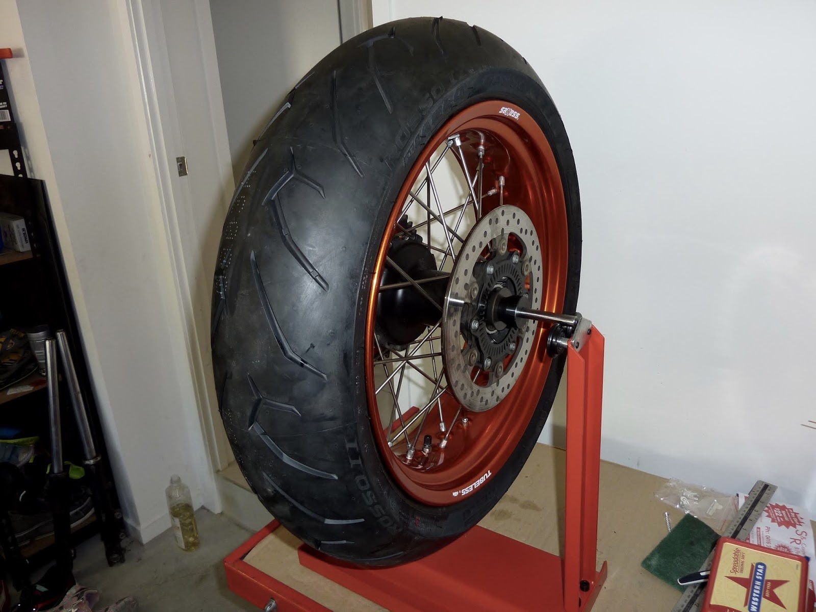 BikeTech7 Balancing Motorcycle Wheels At Home.