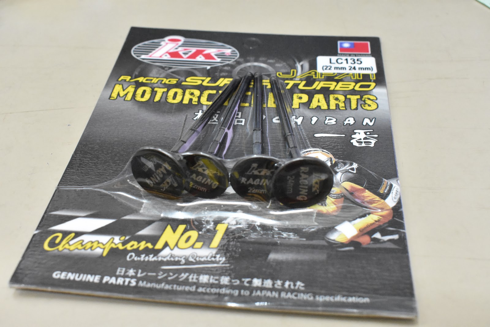 IKK RACING VALVE SET 22/24 YAMAHA LC135 / R15 / FZ150 / SNIPER PALEX