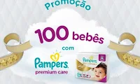 Promoção 100 Bebês com Pampers Premium Care