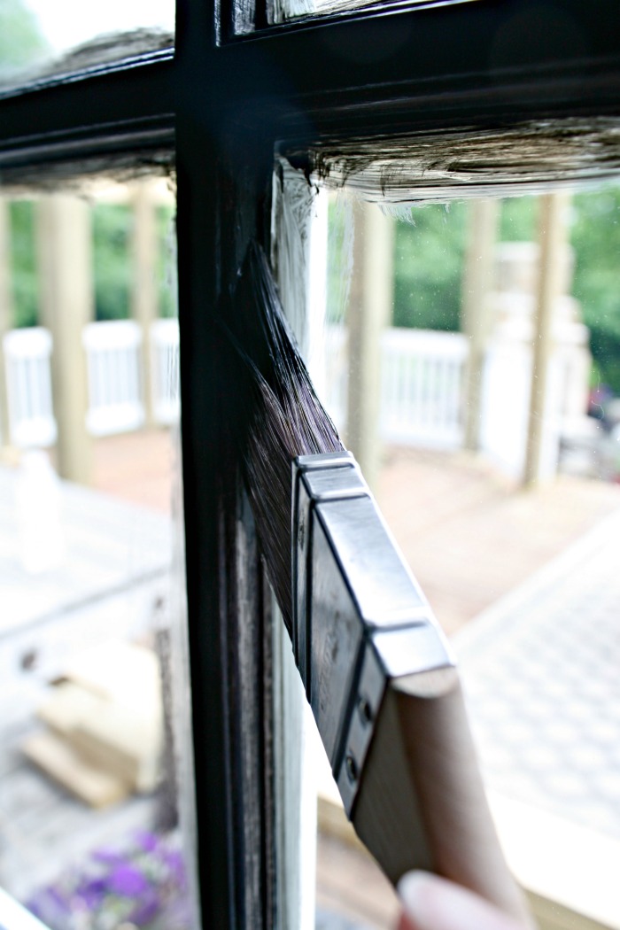 How to Paint Grids on a Glass Door Thrifty Decor Chick Thrifty DIY