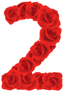 Abecedario de Rosas Rojas. Red Roses Alphabet.