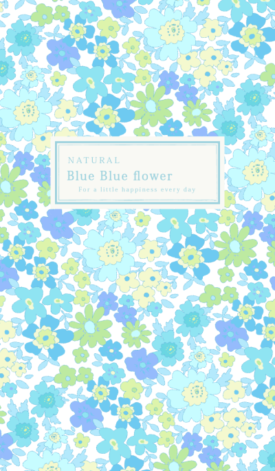 Blue Blue flower World Premium