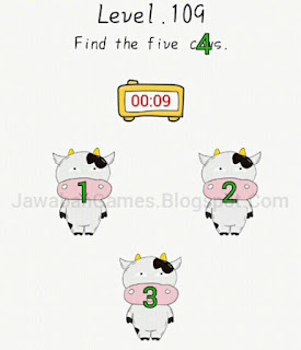 Super Brain [aaron.zhang] Level 109, Find The Five Cows 