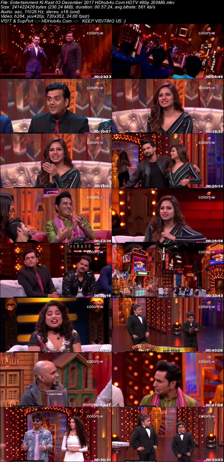 Entertainment Ki Raat 03 December 2017 480p HDTV 200MB Download