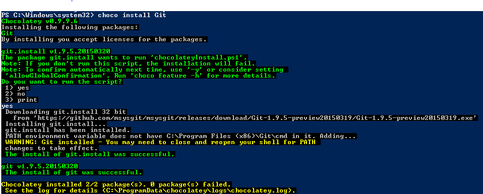 chocolatey install windows chocolatey install windows
