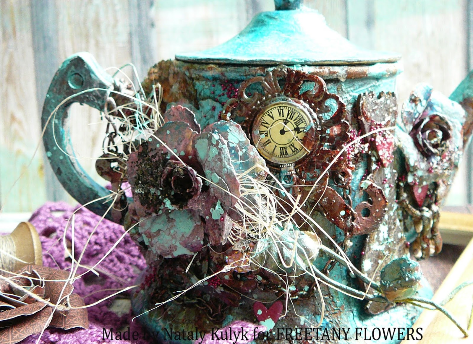 Freetany Flowers: Чайник для Алисы))) Вдохновение от Nataly Kulyk