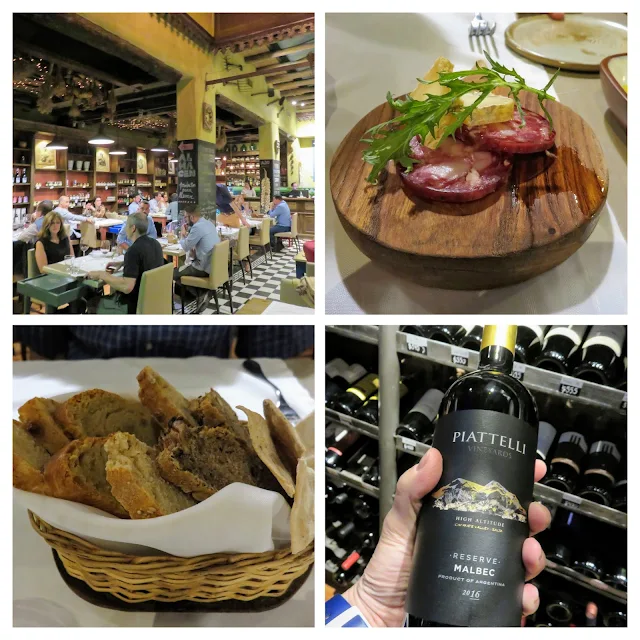 Fun things to do in Mendoza Argentina: Eat dinner at Azafran (collage)