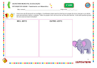 atividades de matematica 3 ano