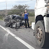 Acidente envolvendo três veículos na BR-116 Norte, em Feira de Santana