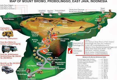 Rute dan Jalur menuju Gunung Bromo dari Probolinggo Rute dan Jalur menuju Gunung Bromo dari Probolinggo
