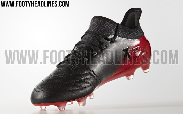adidas x 16.1 leather black red