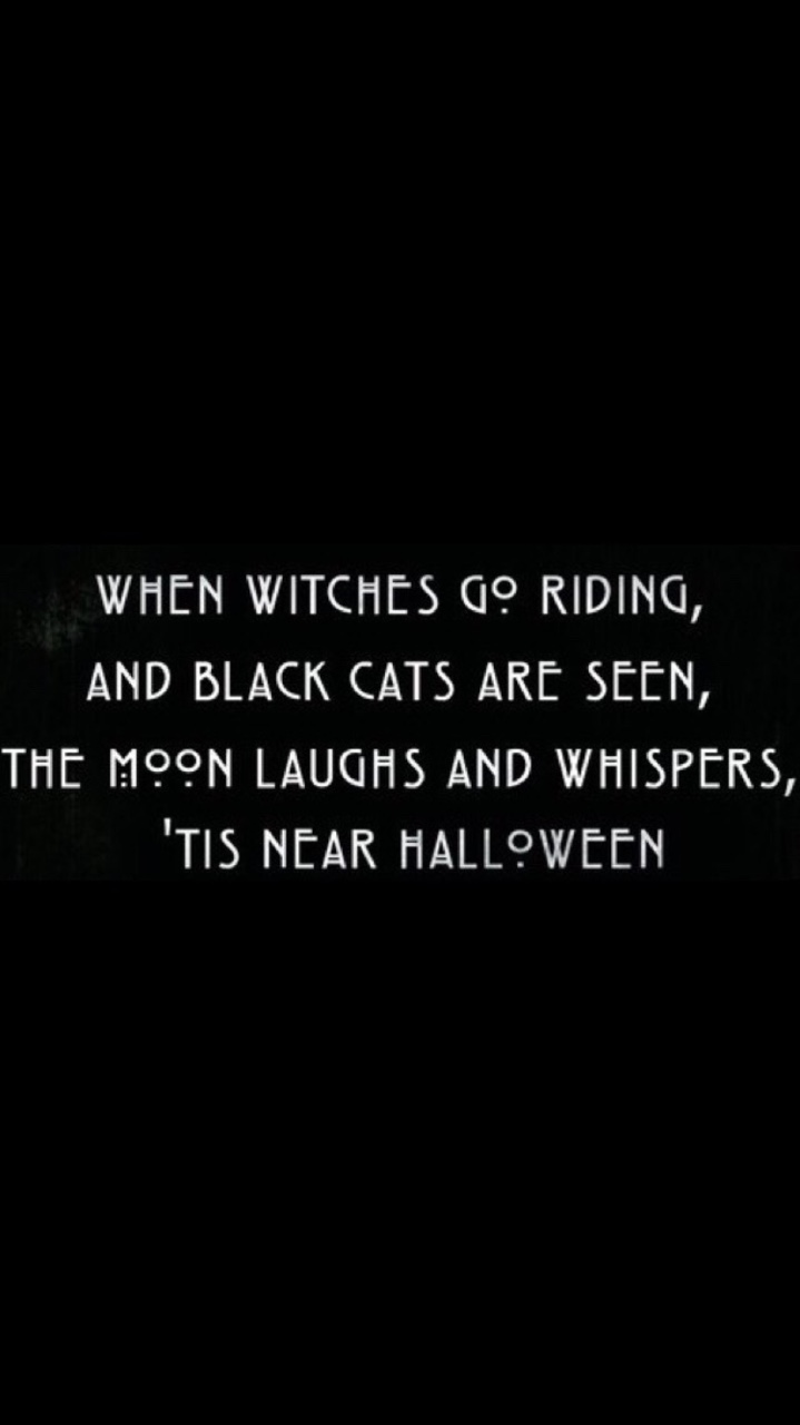 Happy Halloween, witches.
