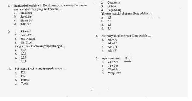 Kisi-Kisi Soal Ujian Kenaikan Kelas Matematika SMP Kelas 8 | Blog Edukasi