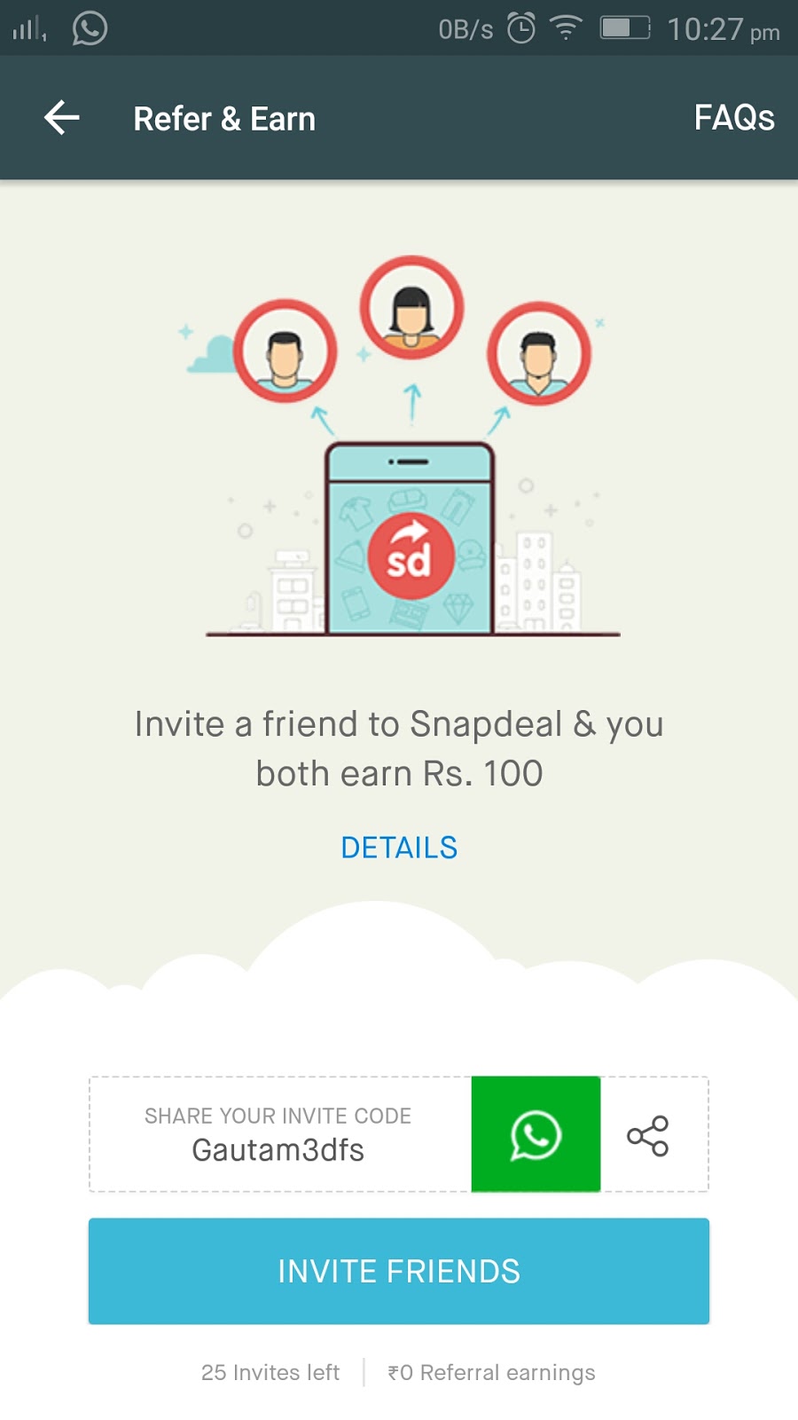 snapdeal referral code latest