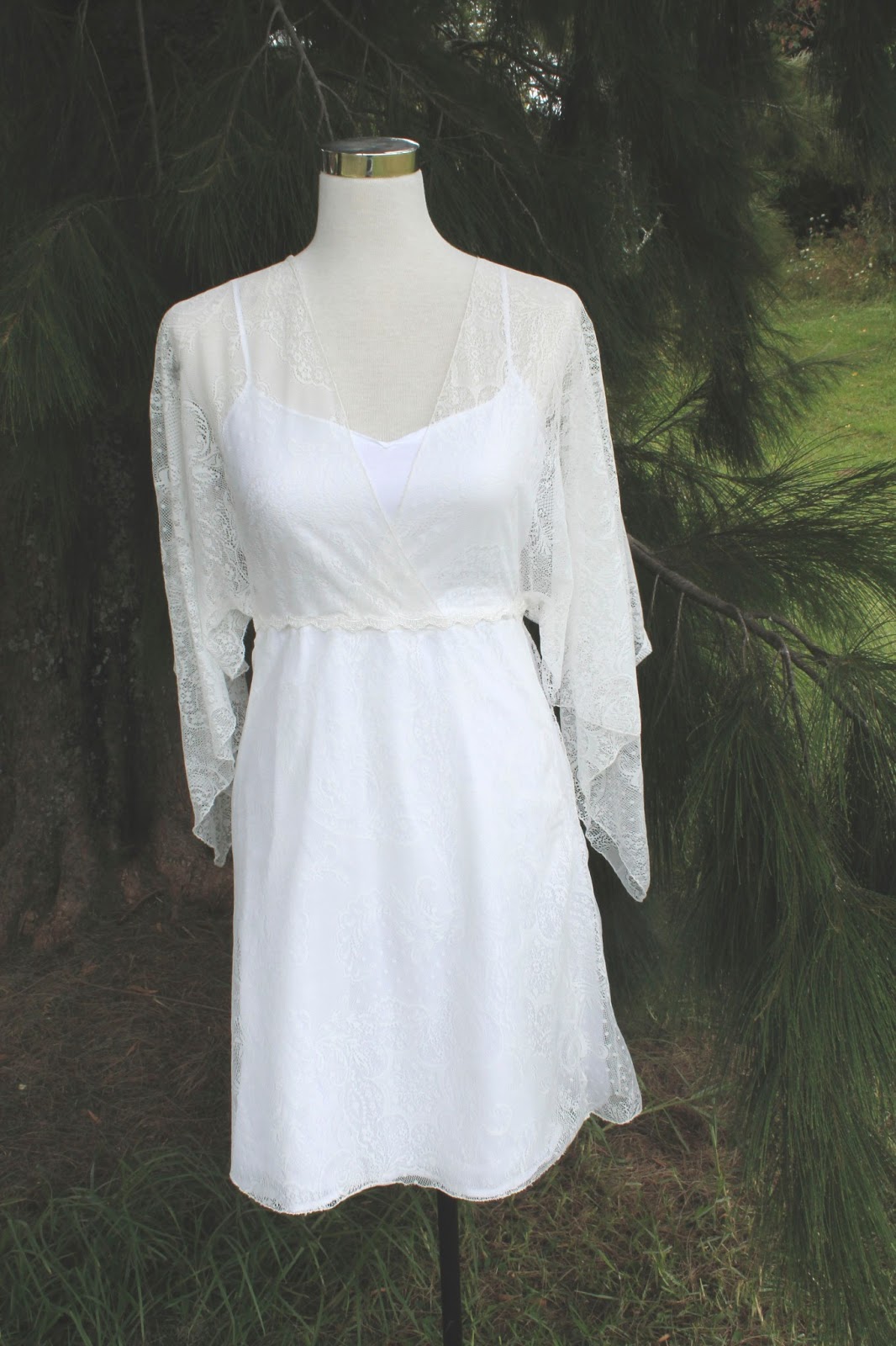 Rose Tinted Illustration Handmade White Garments