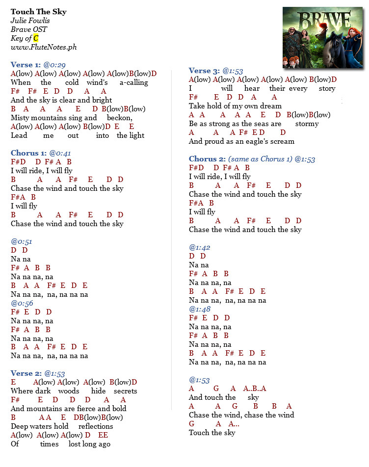 touch the sky brave lyrics touch the sky brave lyrics