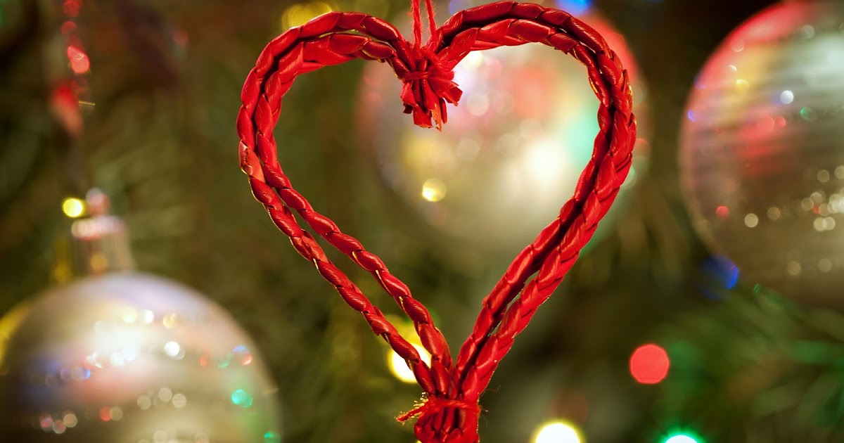 Merry Christmas Heart HD Background Wallpapers Widescreen - Free HD