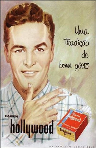 Campanha dos Cigarros Hollywood veiculada nos anos 50.