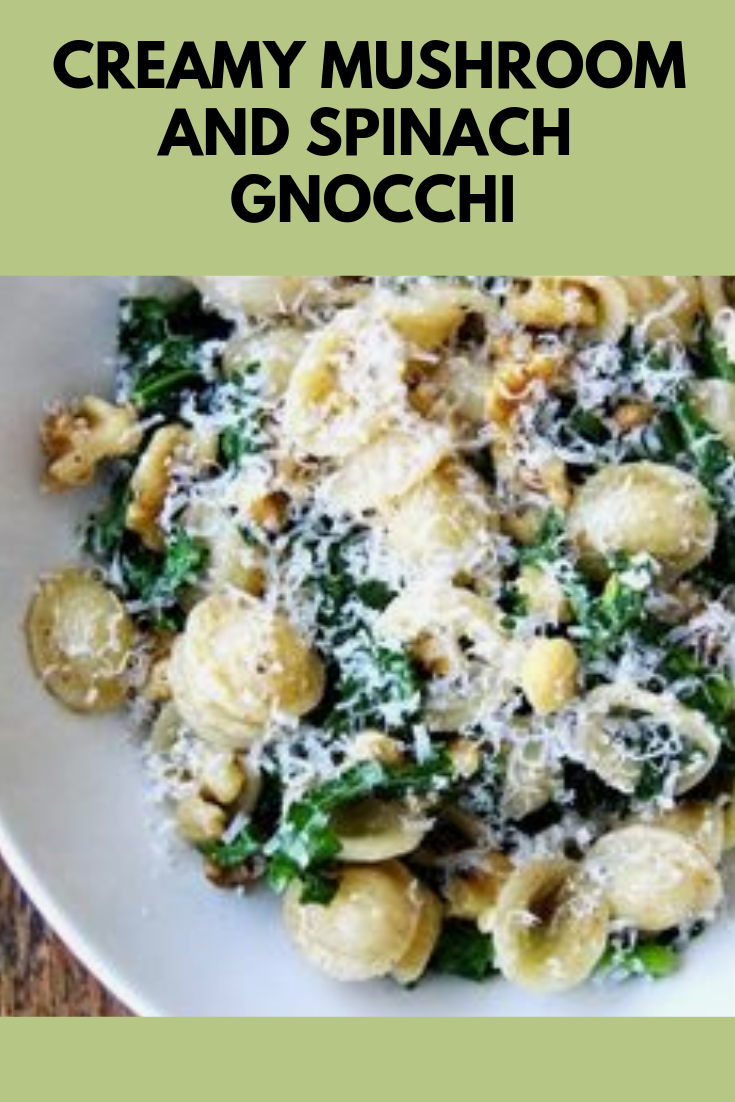 Creamy Mushroom and Spinach Gnocchi Serve Droid