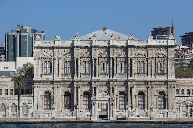 Dolmabahce Palace is a must to visit in European side of Istanbul and nearby Galata Tower in Istanbul, Turkey Dolmabahce Palace is a must to visit in European side of Istanbul and nearby Galata Tower in Istanbul, Turkey